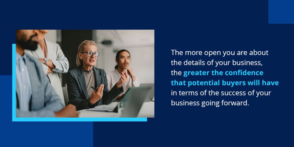 the more open you are about the details the greater confidence you gain from buyers