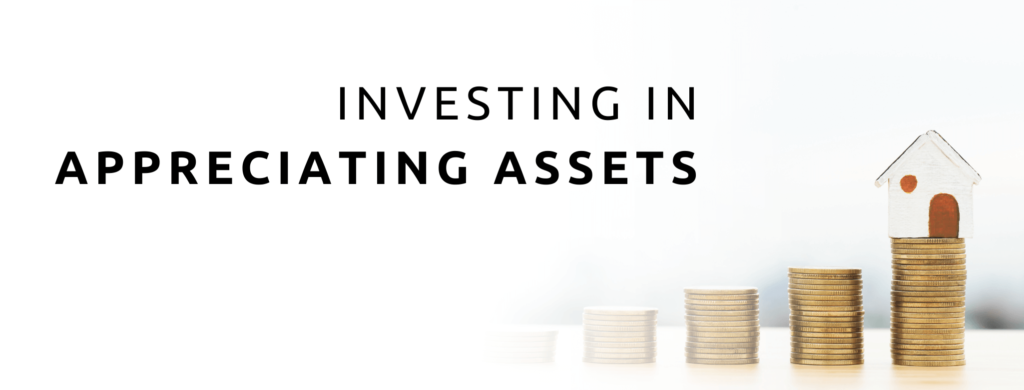 Invest in appreciating assets to grow your business's value.