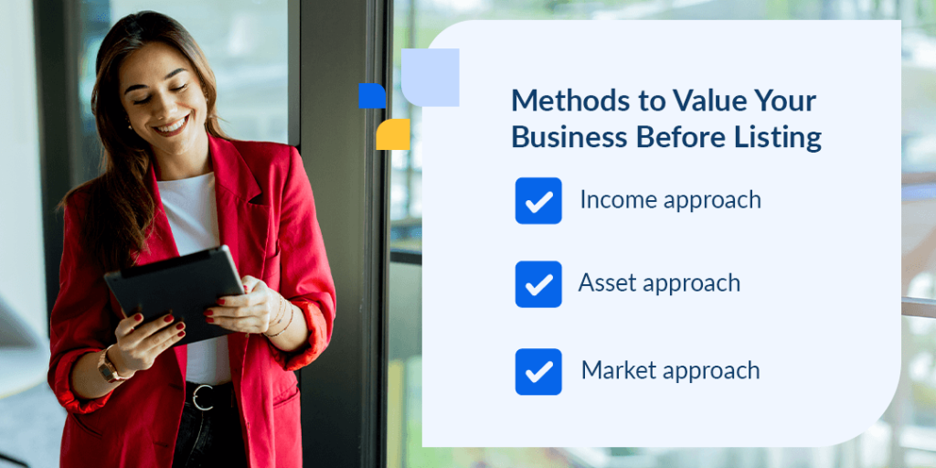 methods to value your business before listing 