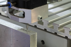 Engraving machine up close