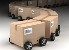 Packages on wheels