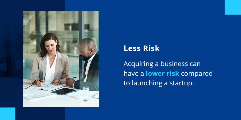 less risk when buying a business