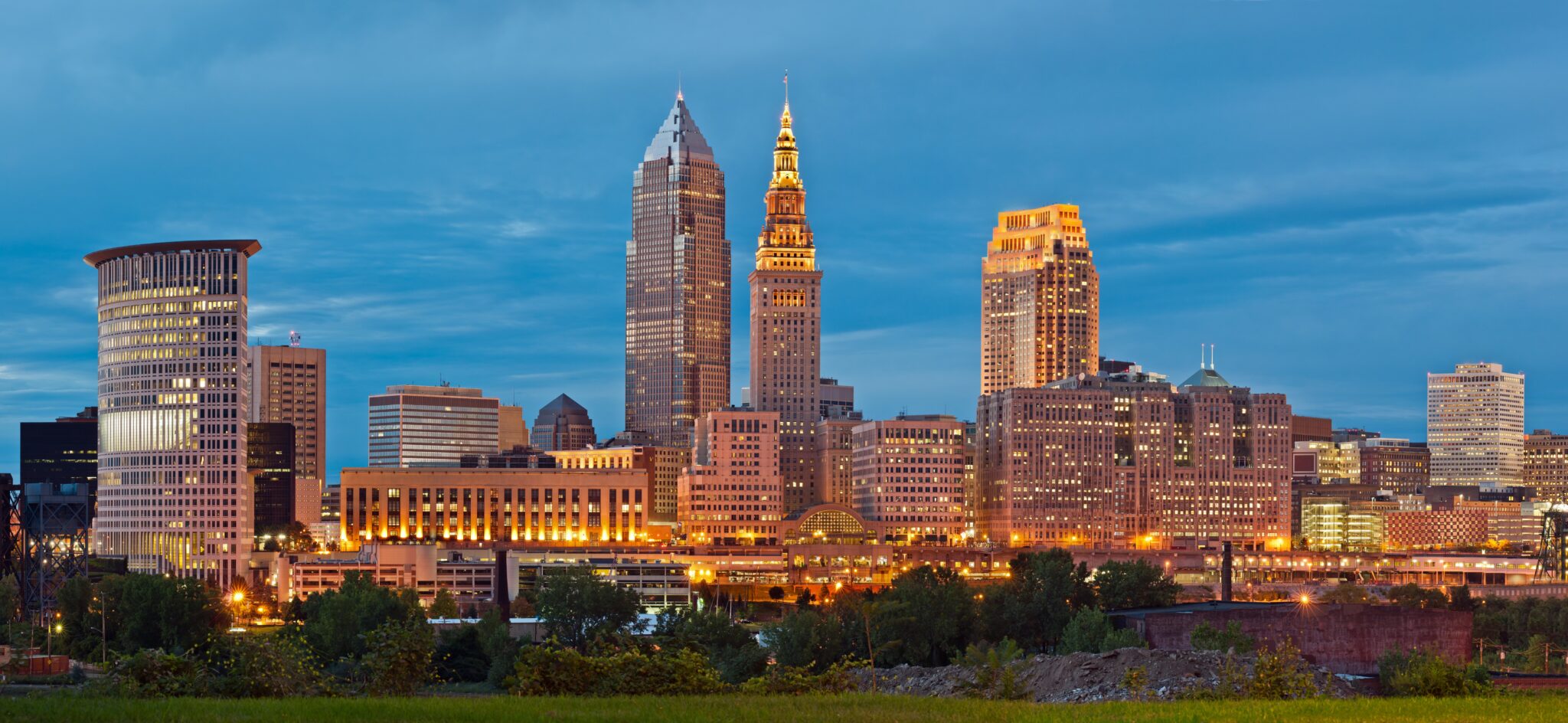 Cleveland Skyline at Night