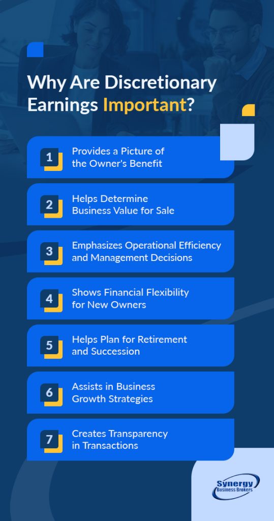 why are discretionary earnings important