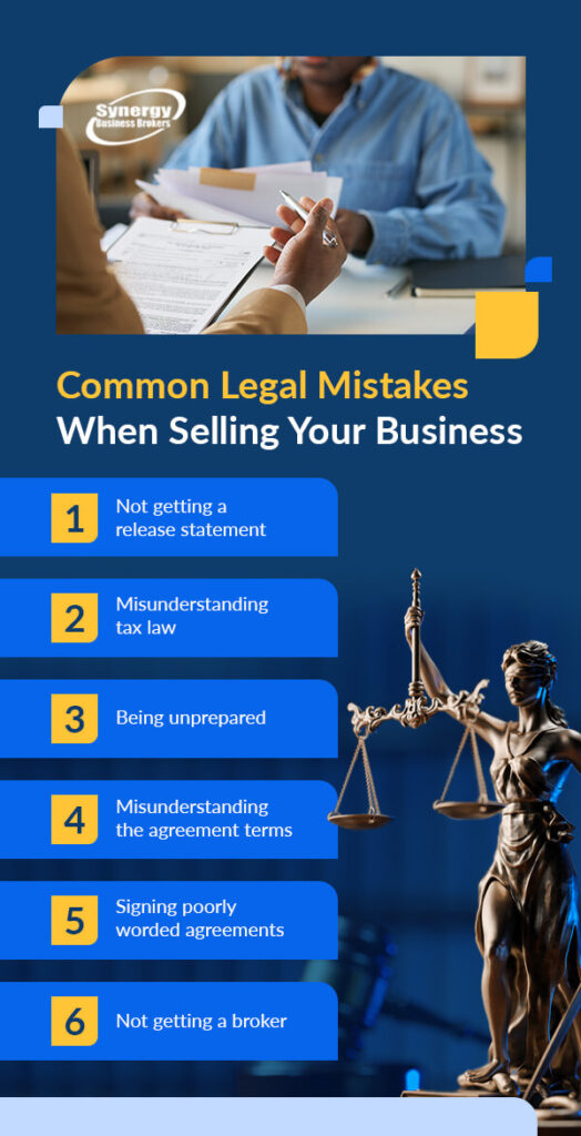 common legal mistakes when selling your business 