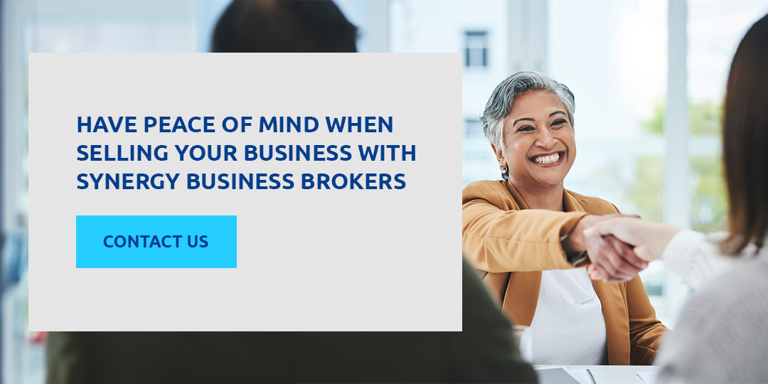 Have Peace of Mind When Selling Your Business With Synergy Business Brokers