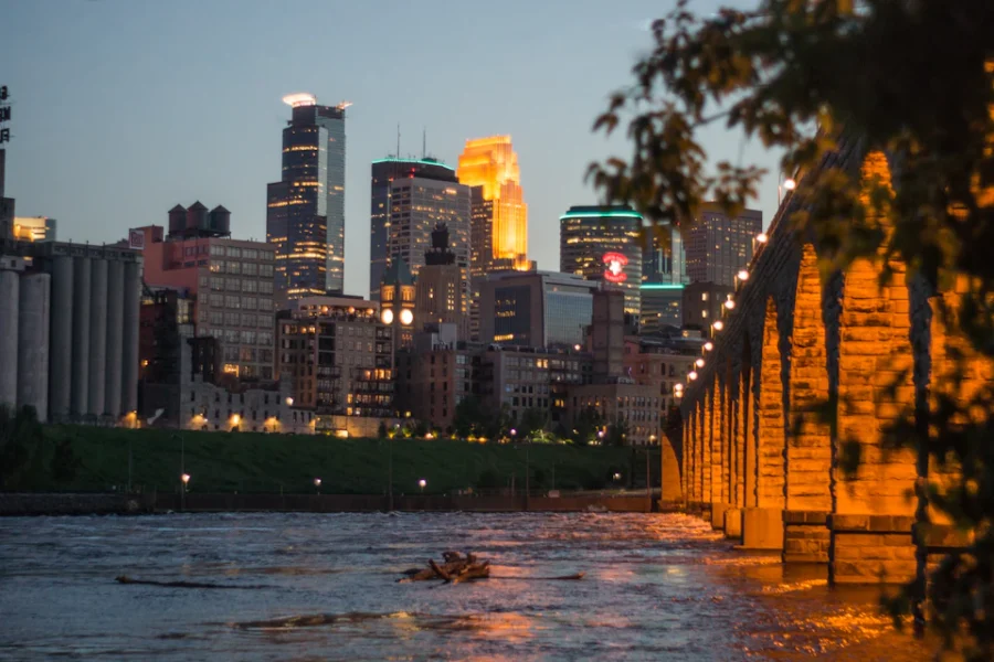 Minneapolis skyline in Minnesota